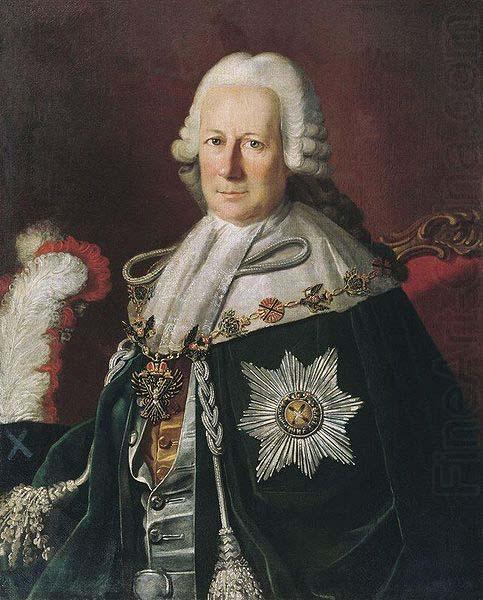 unknow artist Portrait of Semen Ivanovich Mordvinov as Chevalier of the Order of St. Andrew china oil painting image